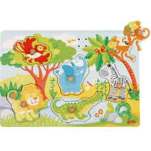 Goki - Geluidspuzzel Dierentuin - GOLLNEST & KIESEL