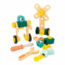 Baril 50 Teile Brico Kinder - Konstruktionsspielzeug für Kinder - 48 Zubehörteile + 2 Werkzeuge - Rollenspiel - Ab 3 Jahren