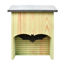 Bat house - Esschert Design - Size L - Raw pine - Zinc roof - 44.7x38x15.5 cm