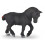 Figurina cavallo - PAPO - Percheron - Nero - Per interni - 3-10 anni 1