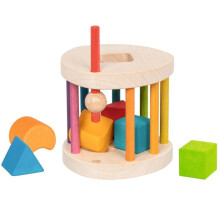 Vormenbox - Goki - Goki evolutie - Beige - 12 maanden - 13x12,5x12,5 cm