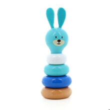 Stapelspeelgoed - Vilac - Raoul het konijn - Gelakt hout - 12 maanden - Kinderkamer decoratie