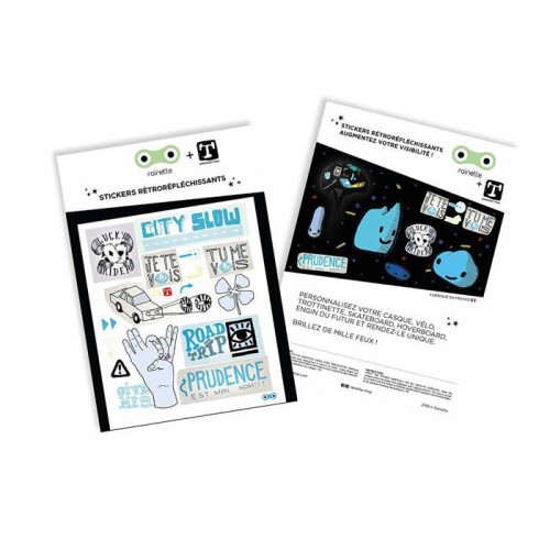Rainette - Stickers City Slow Bleu