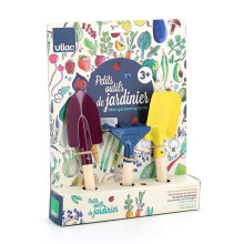Set d'outils de jardin pour enfant - VILAC - Petits outils de jardinier - Bois et métal - 3 à 10 ans - Mixte