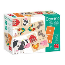 Juego educativo - Goula - Dominós de madera Granja - 28 piezas - 3,5 x 7 cm - Mixto