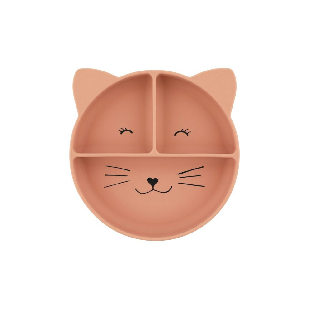 Trixie Baby Mrs. Cat Silicone Suction Plate With Compartments