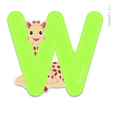 Janod - Letter W Sophie de Giraffe - JURATOYS
