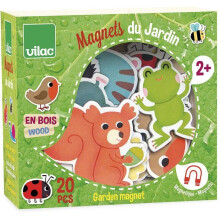 Jeux éducatifs - Vilac - 8026 - Magnets Jardin - Bois massif - Pour enfants de 24 mois à 8 ans