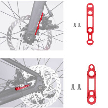 Bicycles Disc Brake Adapter Set Light Weight-gold front brake