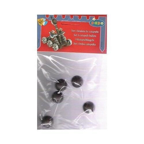 Papo - 39261 - Juego de 5 bolas de catapulta