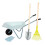 Kit d'outils de jardinage avec brouette 1