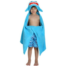 Zoocchini - Kids Bath Towel - Sherman the Shark - ELEMENTS FOR KIDS