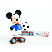 Figuriini - BULLYLAND - Mickey Italian jalkapalloilija - Käsinmaalattu - 5,5 cm - Monivärinen
