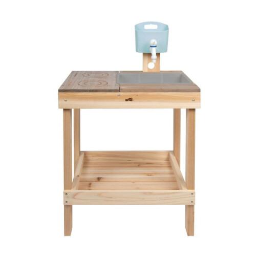 Cozinha de lama e mesa de jogo