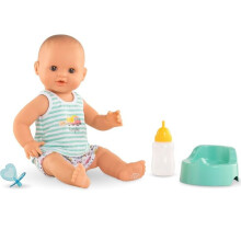 Boneca - COROLLE - Paul, a Boneca Molhada - 36 cm - Bebe e faz xixi - Vem com penico, mamadeira e chupeta