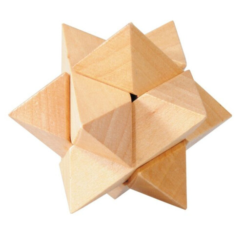 Fridolin - Mini rompecabezas de madera Estrella