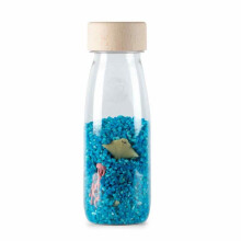 Petit Boum | Sensorische Fles Spy Zee - Blauw - 14 x 4 cm