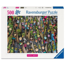 Puzzle 500 Teile - Schwimmender Markt, Indonesien