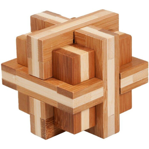 Gigamic Gioco di logica - GIGAMIC - Rompicapo Bambù Croce - Difficoltà 5/5 - Per bambini di 8 anni e oltre