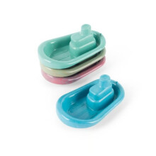 Boats - DANTOY - Set of 4 boats - Green - Recycled plastic (fishing nets) - From 2 years old
