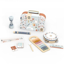Giocattoli musicali - SPEEDY MONKEY - Speedy Monkey - 5 strumenti in legno - xilofono, tamburello, flauto - 3-6 anni