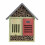 Hotel per insetti vari XL - Beige/Rosso - H 37,8 cm 1