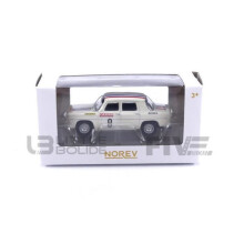 Carro em miniatura colecionável - NOREV 1/64 - RENAULT 8 Gordini Historic Racing - Creme - 310947