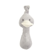 BAMBAM Sonaglio anatra grigia - Dalla nascita - Bianco e grigio - Tessuto - 5 x 6,5 x 15 cm