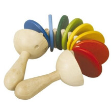 Jogo de madeira - PLAN TOYS - Chinelo - Unissex - 18 meses - Vermelho