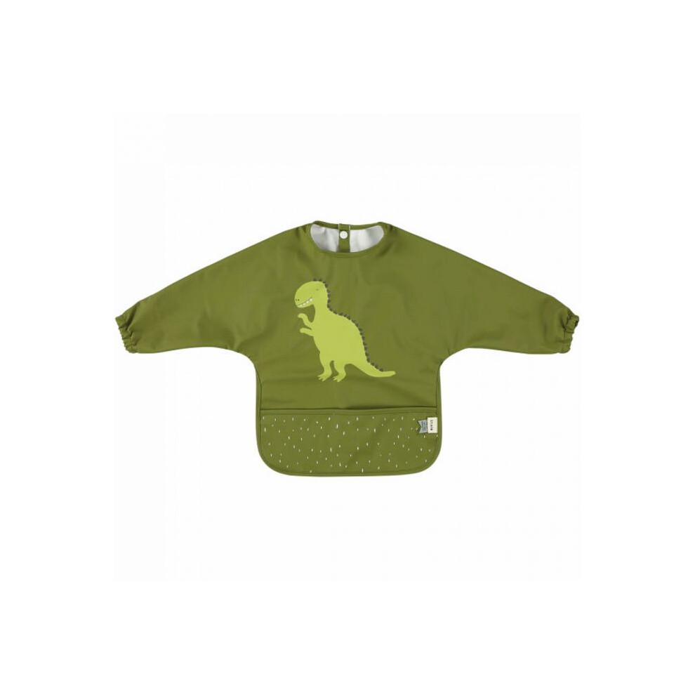 Trixie Baby Waterproof Long-Sleeve Bib - Mr. Dino