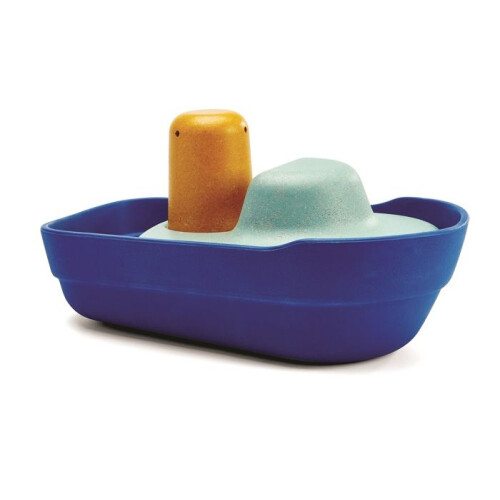 Plan Toys - Grande barca modulabile blu 21 cm - TROUSSELIER