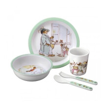 Coffret repas 5 pièces - Petit Jour Paris - Ernest et Célestine - Fille - Blanc - Enfant