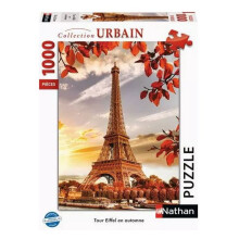 Palapeli - NATHAN - Eiffel-torni syksyllä - 1000 palapeliä - 70 x 50 cm - Sekalaista