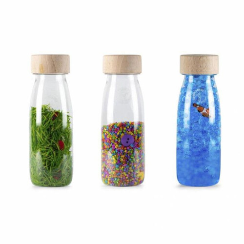 Petit Boum | Set van 3 sensorische flessen Eco - Groen - TU
