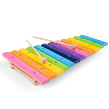 Houten xylofoon New Classic Toys 12 tonen 33 cm - Muzikaal speelgoed voor kinderen