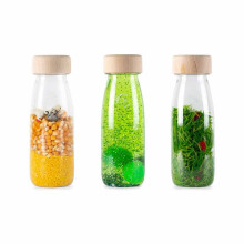 Petit Boum | Set van 3 sensorische flessen Leven - Leven - Groen - TU