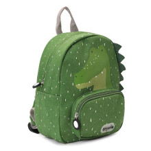 Lasten reppu - TRIXIE - Mr Alligator - Vihreä - Kierrätetty puuvilla - Pehmustetut olkahihnat