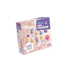 Atelier creativo - MAKO CREAZIONI - Mako Moulages Il mio Atelier I miei Charms - 9 figurine - Viola - Da 5 anni