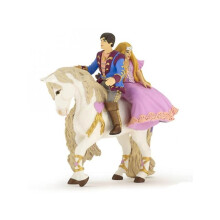 Figurine Papo Prinssi ja Prinsessa hevosella - Malli 39094 - Monivärinen - Lapsille alkaen 3 vuotta