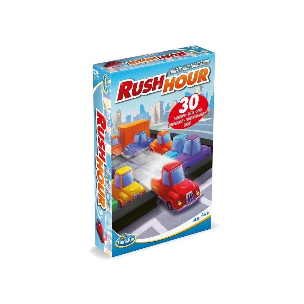 Ravensburger Logic Game - Mini Rush Hour Game - Compact Version - 30 Challenges - Pocket Size