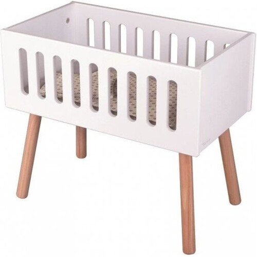 Berço de boneca em madeira design elegante edição de luxo