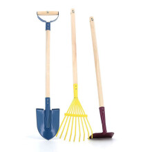 Set d'outils de jardinage - VILAC - Grand set de jardinier - Bois et métal - Pour enfants de 3 à 10 ans - 70 cm