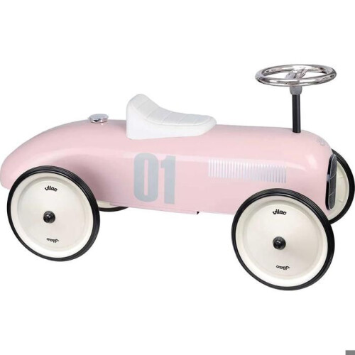 Vintage auto drager zachtroze