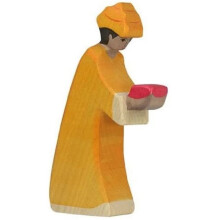 Houten figuur - HOLZTIGER - Melchior 3 - Handgeschilderd - Voor kinderen van 3 jaar en ouder