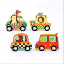 Coffret Circuit in puzzle - MIDEER - Veicoli e macchinari - 34 pezzi - Interno