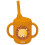 Sassi Junior | Sassi Junior | Copo de silicone com alças e canudo 120 ml Animais Laranja - 107 x 10 cm LEÃO 1
