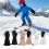 Wärmeisolierte Kinder-Schneehandschuhe, wasserabweisender-Rosa S 3