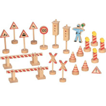 Bildungsspielzeug - GOKI - Holzverkehrsschilder - 20 Schilder - Unisex - Ab 3 Jahren