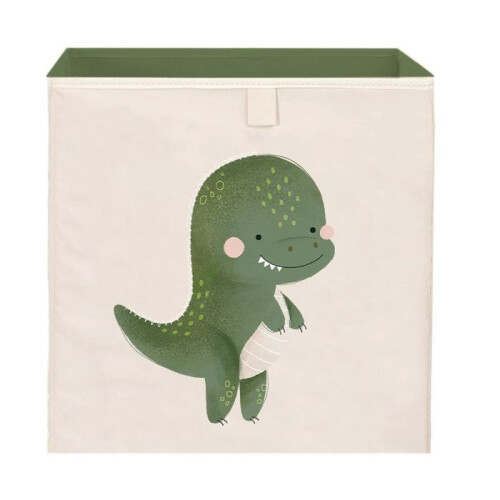 Sassi Junior - Boîte de rangement carrée Cracky le dinosaure