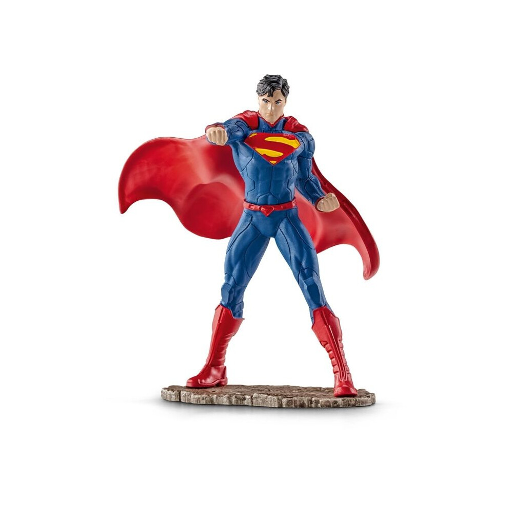 Schleich Superman Figurine In Combat - Justice League License - For Children Aged 3 And Up